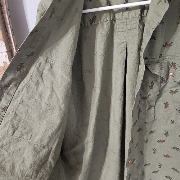 Vintage Sudden Impact Western Horse and Jockey Button Up Blouse - Picture 5 of 7